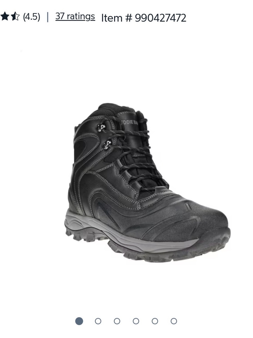 Eddie Bauer Men's Black Tactical Hiking Boot